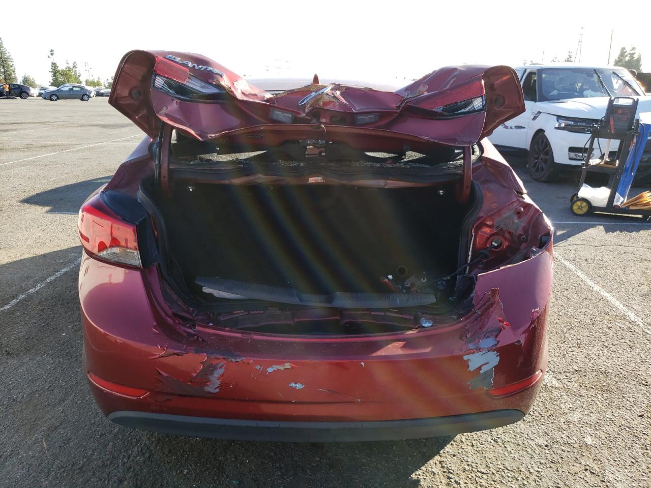 2014 Hyundai Elantra VIN 5NPDH4AE4EH545768 Copart auction photo, rear end damage thumbnail 6
