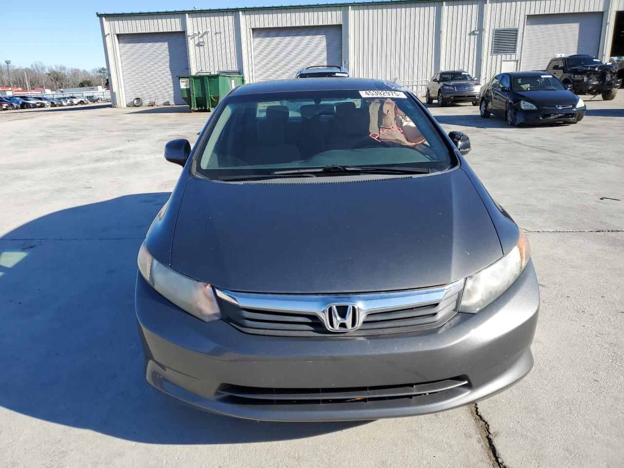 2012 Honda Civic VIN 19XFB2F55CE347354 Copart auction photo, side damage thumbnail 5