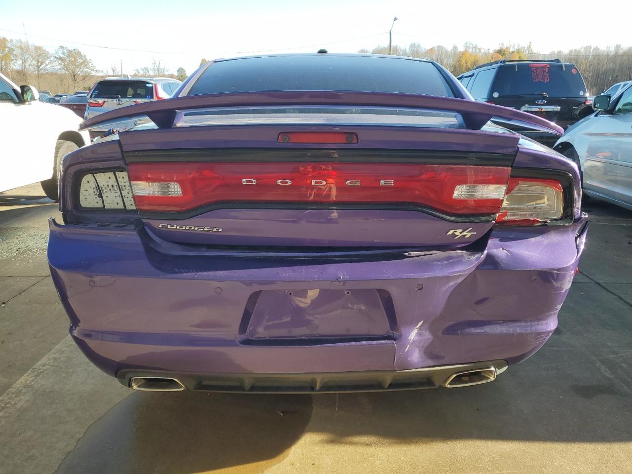 2014 Dodge Charger VIN 2C3CDXCT9EH182272 Copart auction photo, rear end / front end damage thumbnail 6