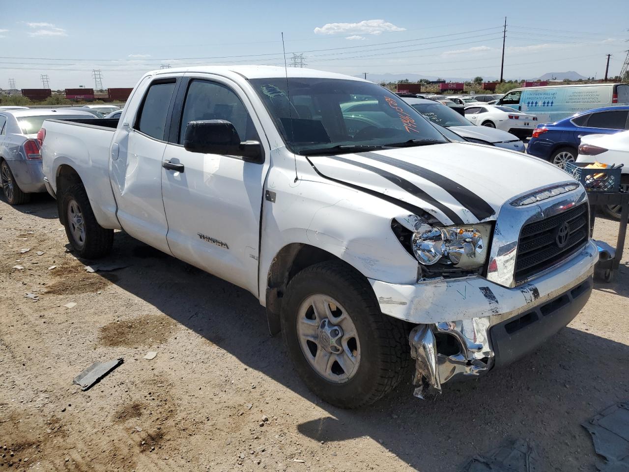 2008 Toyota Tundra VIN 5TBRT54188S459356 Copart auction photo, front end / side damage thumbnail 4