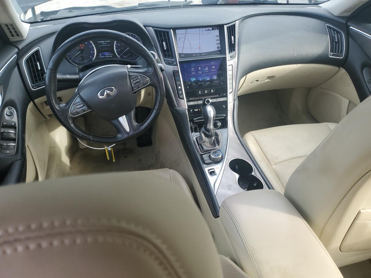 2015 Infiniti Q50 VIN JN1BV7ARXFM418246 Copart auction photo, front end / minor dent/scratches damage thumbnail 8