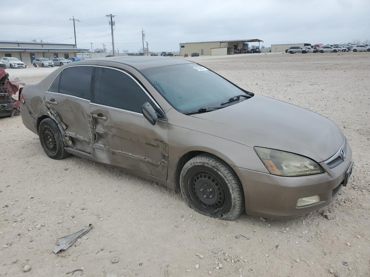 2006 Honda Accord VIN 1HGCM56726A067626 Copart auction photo, side / mechanical damage thumbnail 4