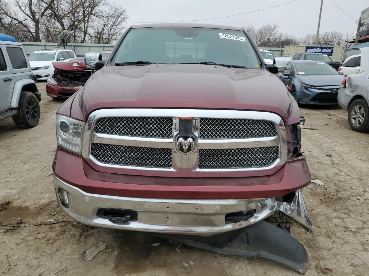 2016 RAM 1500 VIN 1C6RR7PT4GS224867 Copart auction photo, front end / side damage thumbnail 5