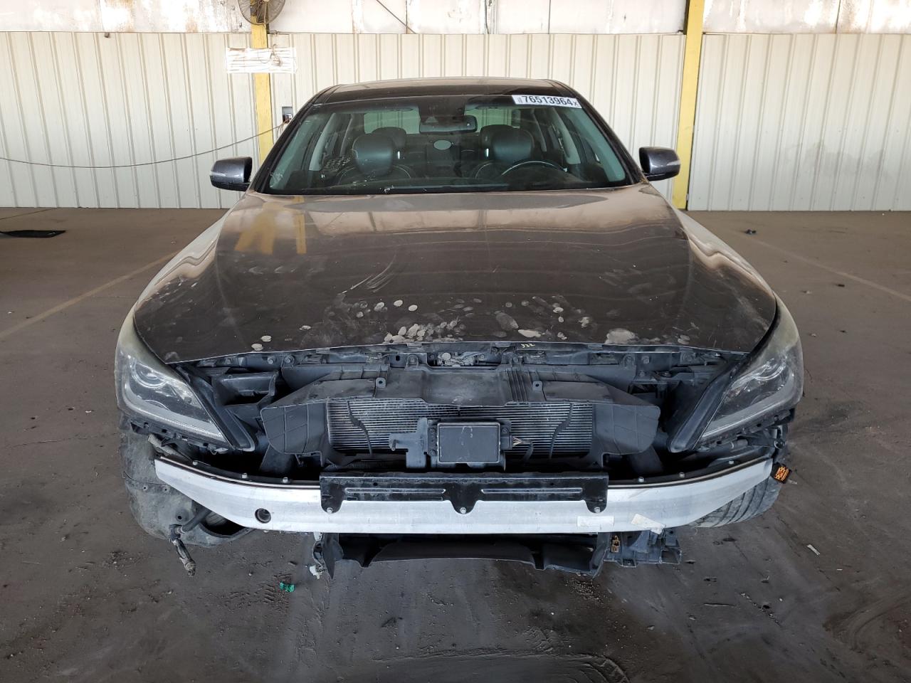 2015 Hyundai Genesis VIN KMHGN4JE5FU070396 Copart auction photo, front end damage thumbnail 5