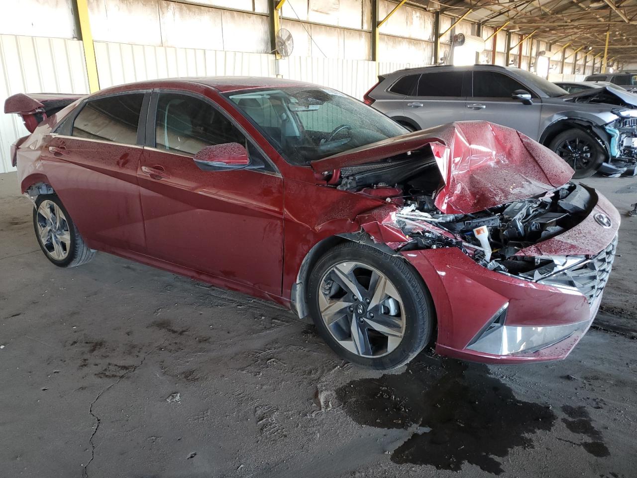 2023 Hyundai Elantra VIN KMHLP4AG4PU601714 Copart auction photo, rear end / front end damage thumbnail 4