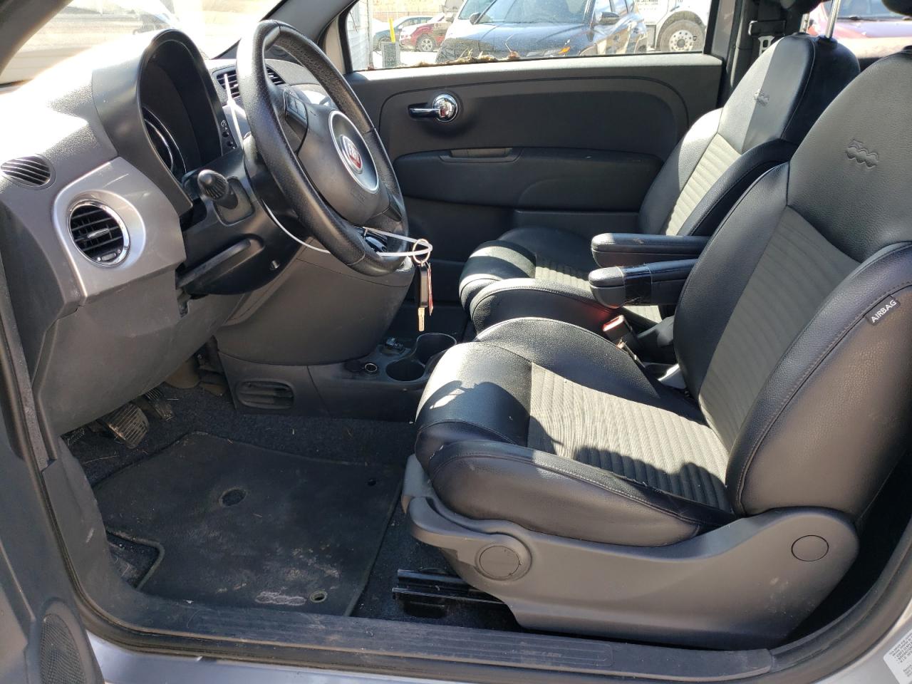 2015 Fiat 500 VIN 3C3CFFBR5FT648380 Copart auction photo, rear end damage thumbnail 7