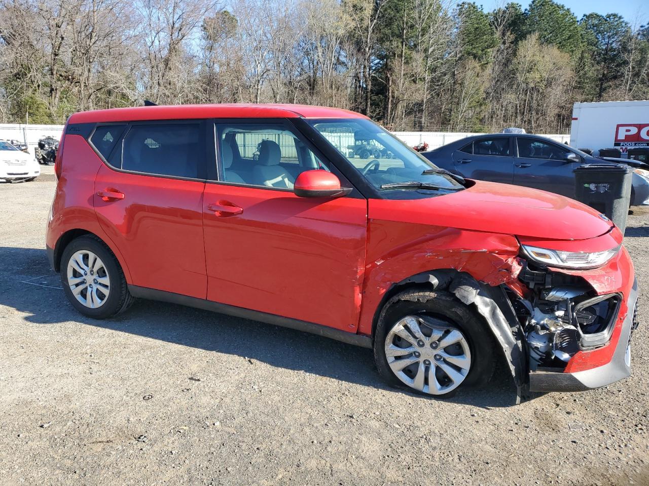 2021 KIA Soul VIN KNDJ23AU0M7775106 Copart auction photo, front end / minor dent/scratches damage thumbnail 4