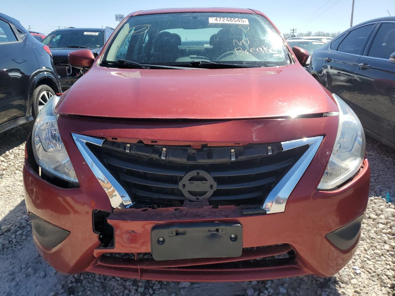 2018 Nissan Versa VIN 3N1CN7AP7JK442869 Copart auction photo, front end / hail damage thumbnail 5