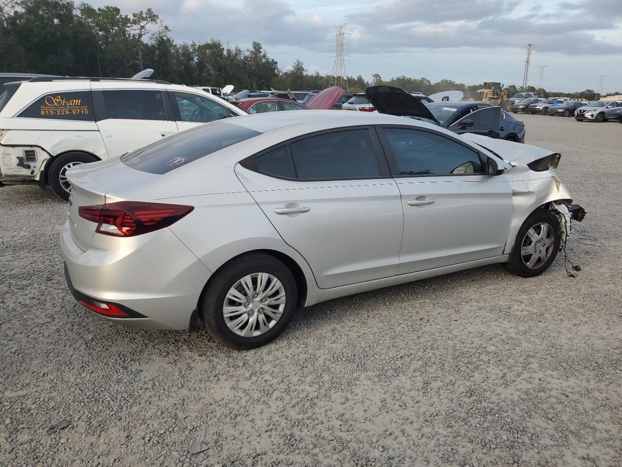 2019 Hyundai Elantra VIN 5NPD74LF3KH492615 Copart auction photo, front end damage thumbnail 3