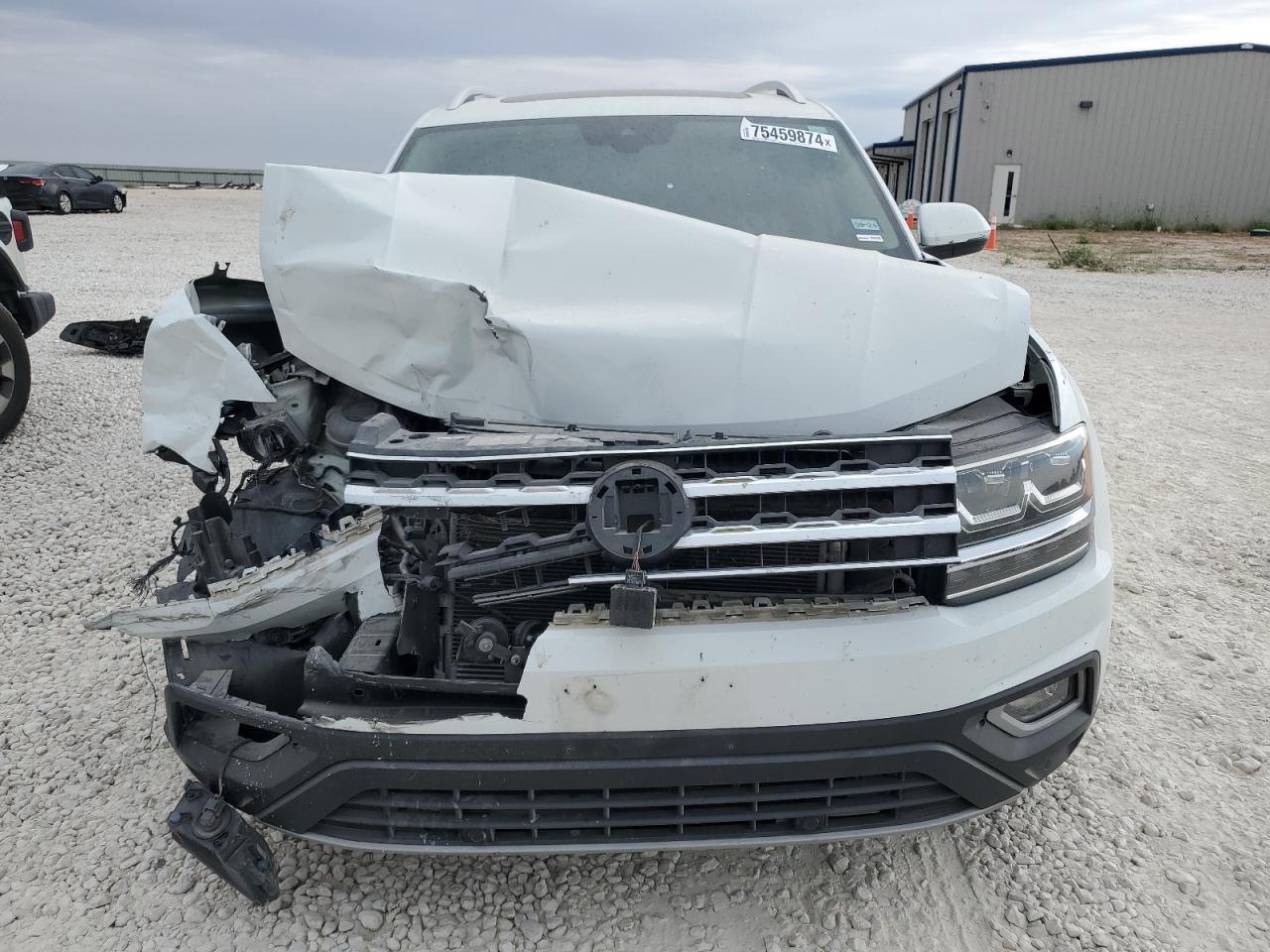 2019 Volkswagen Atlas VIN 1V2ER2CA6KC520800 Copart auction photo, front end damage thumbnail 5
