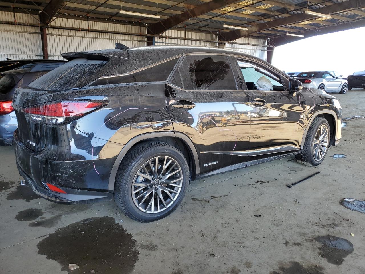 2021 Lexus RX VIN 2T2YGMDA0MC059565 Copart auction photo, front end damage thumbnail 3