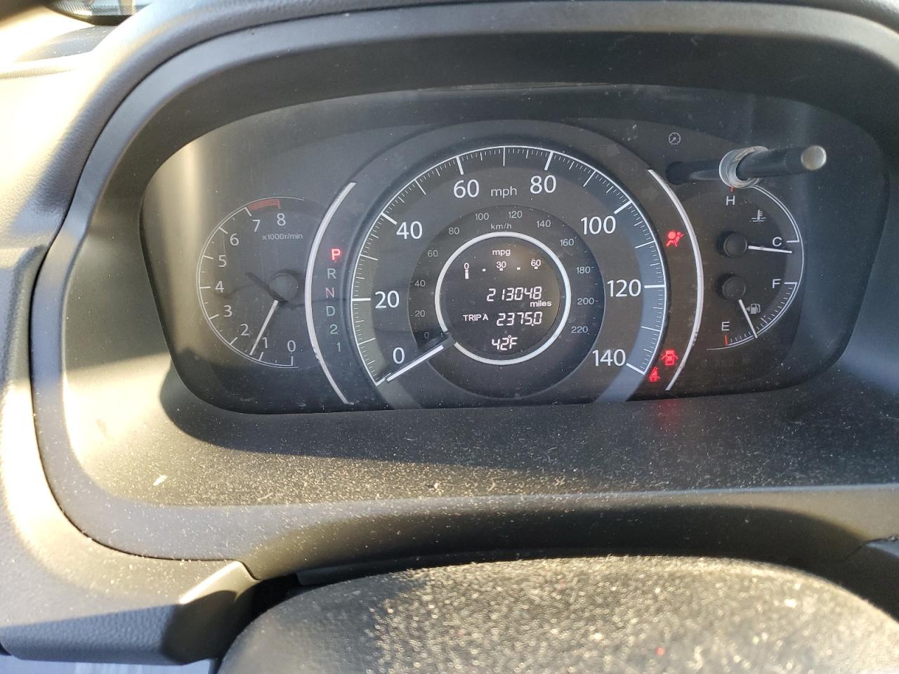 2012 Honda CR-V VIN 5J6RM4H70CL036546 Copart auction photo, front end damage thumbnail 9