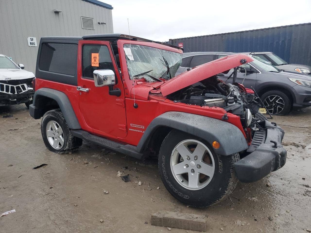 2011 Jeep Wrangler VIN 1J4AA2D16BL601182 Copart auction photo, all over damage thumbnail 4