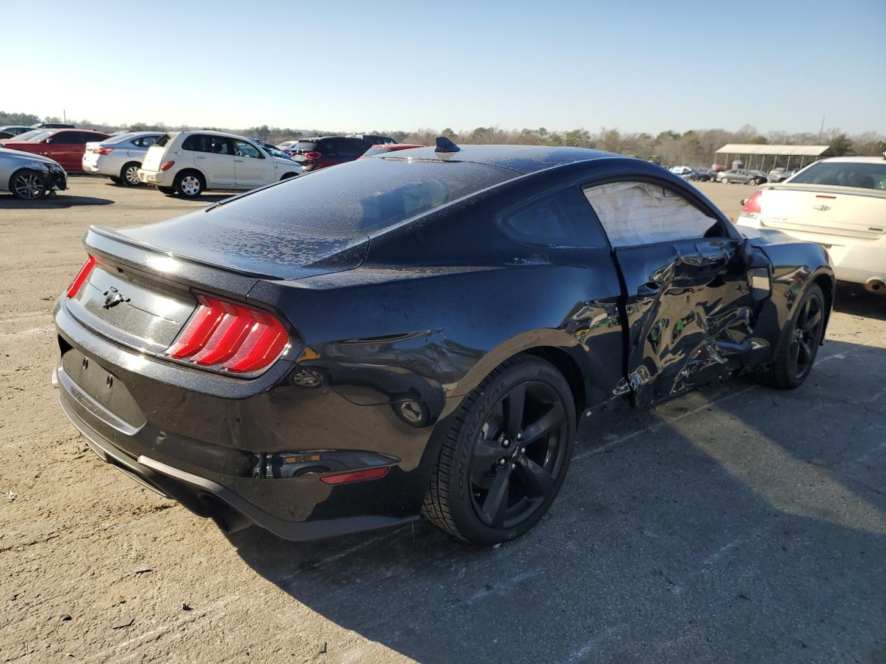 2021 Ford Mustang VIN 1FA6P8TH5M5132837 Copart auction photo, side damage thumbnail 3