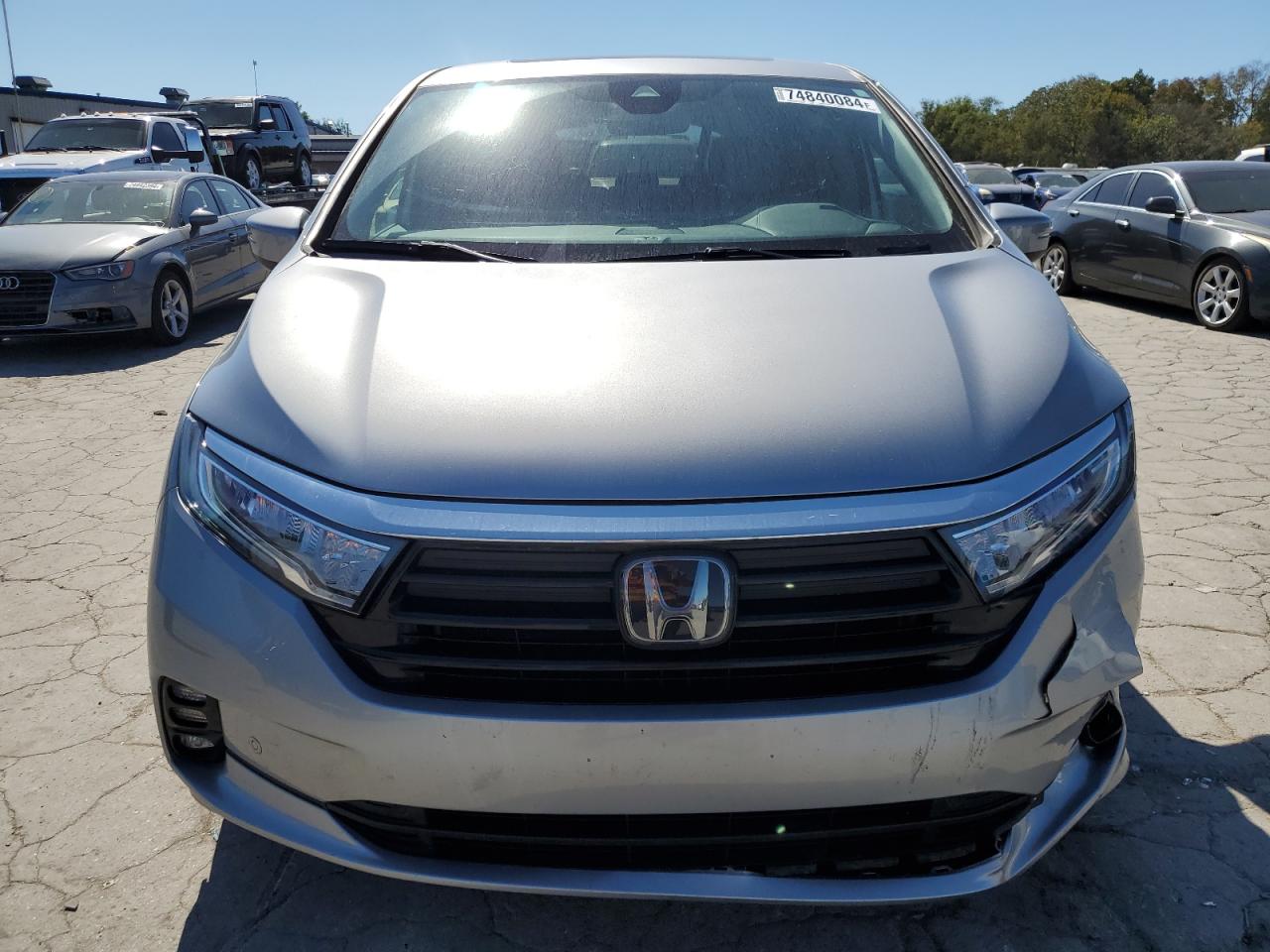 2022 Honda Odyssey VIN 5FNRL6H80NB005364 Copart auction photo, front end / side damage thumbnail 5