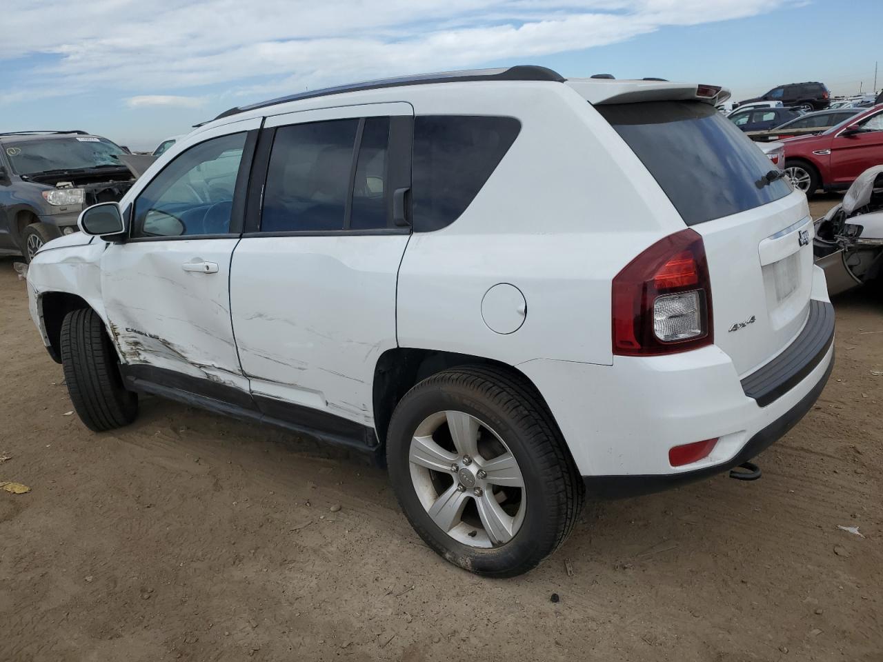 2014 Jeep Compass VIN 1C4NJDEB5ED644789 Copart auction photo, undercarriage / side damage thumbnail 2