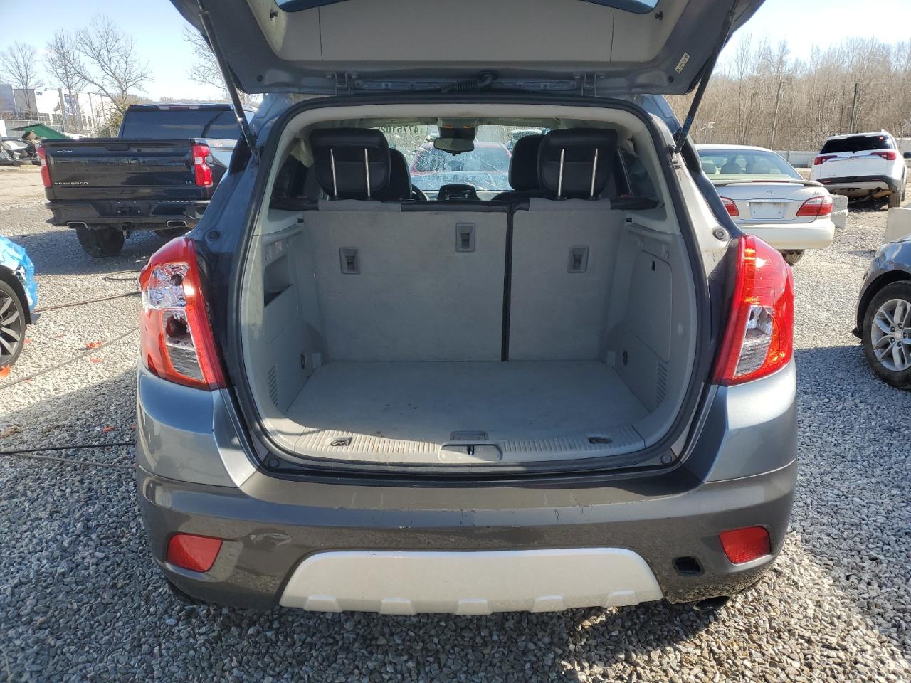 2013 Buick Encore VIN KL4CJASB6DB174349 Copart auction photo, front end / side damage thumbnail 6