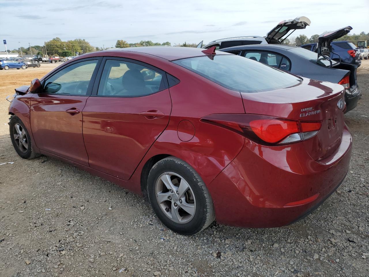 2014 Hyundai Elantra VIN 5NPDH4AE8EH486045 Copart auction photo, front end damage thumbnail 2