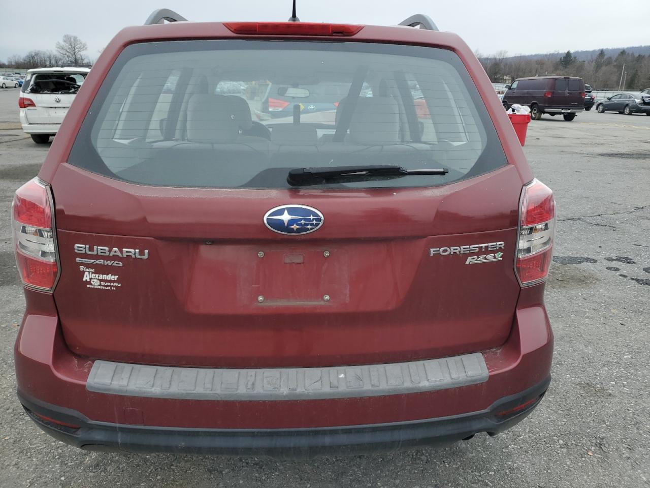 2015 Subaru Forester VIN JF2SJABC1FH509058 Copart auction photo, front end damage thumbnail 6