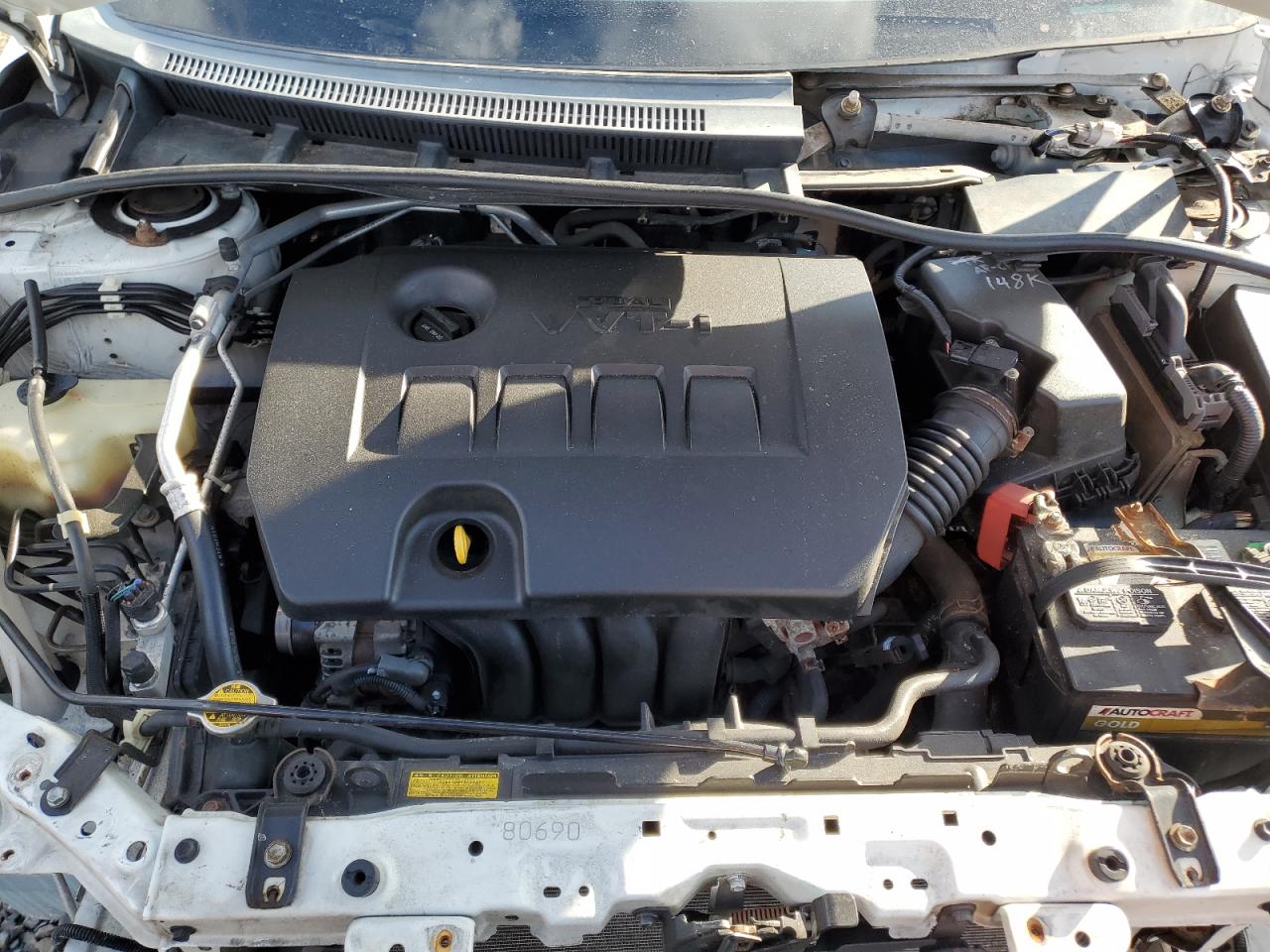 2012 Toyota Corolla VIN 2T1BU4EE3CC791630 Copart auction photo, front end damage thumbnail 11