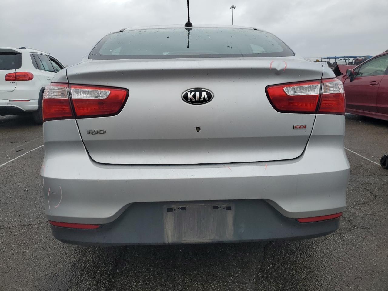 2016 KIA Rio VIN KNADM4A34G6676915 Copart auction photo, front end / side damage thumbnail 6