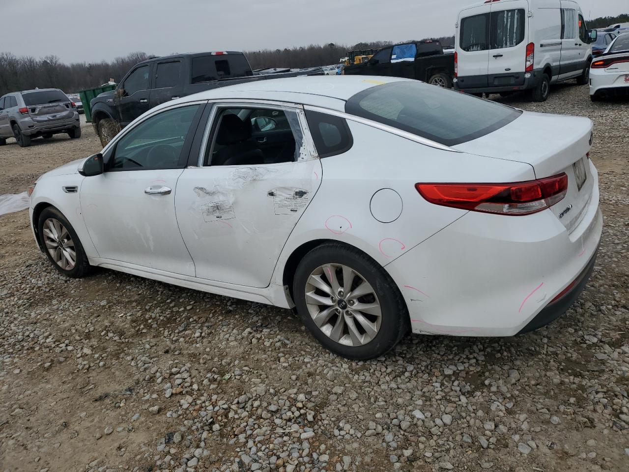 2016 KIA Optima VIN 5XXGT4L34GG007724 Copart auction photo, all over damage thumbnail 3