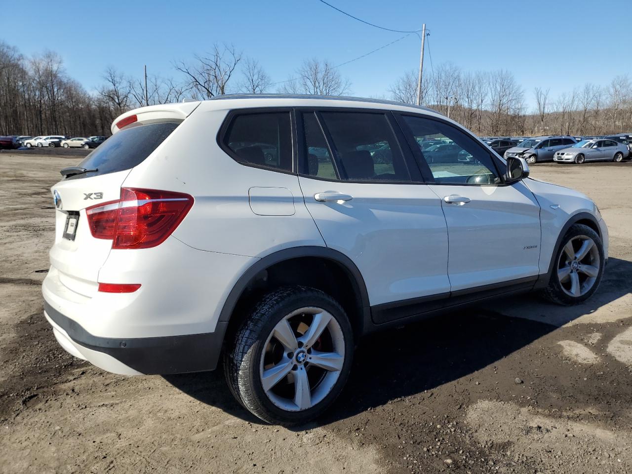 2017 BMW X3 VIN 5UXWX9C39H0W70043 Copart auction photo, front end / minor dent/scratches damage thumbnail 3