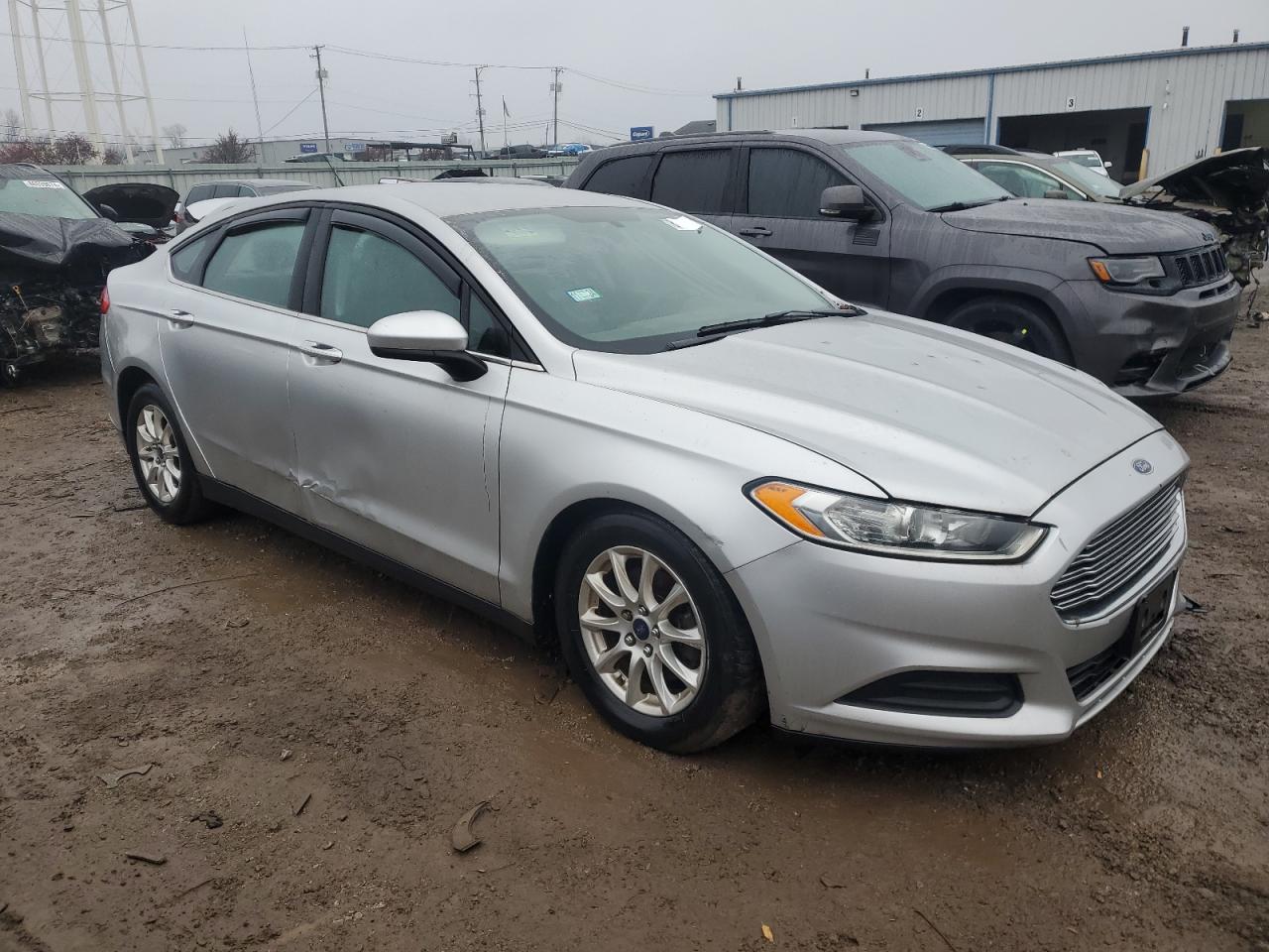 2016 Ford Fusion VIN 3FA6P0G76GR163793 Copart auction photo, side / front end damage thumbnail 4