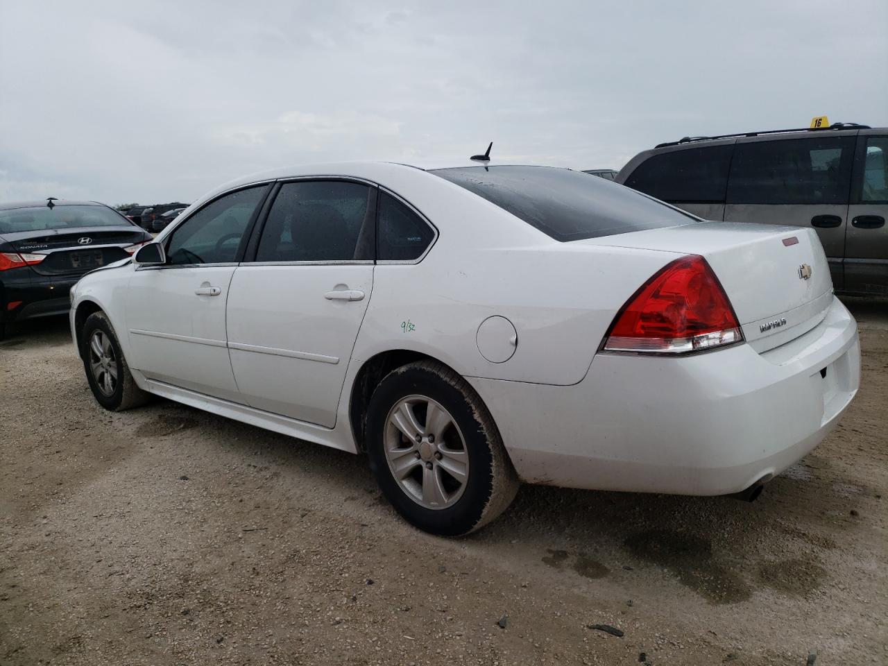 2014 Chevrolet Impala VIN 2G1WA5E32E1188533 Copart auction photo, front end / side damage thumbnail 2