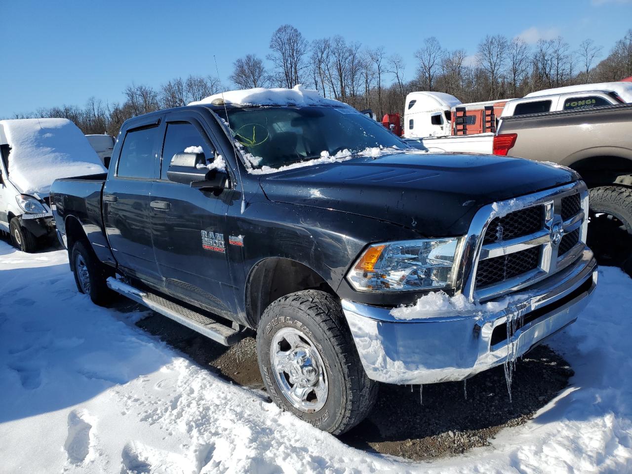 2013 RAM 2500 VIN 3C6TR5CT0DG611452 Copart auction photo, front end / side damage thumbnail 4