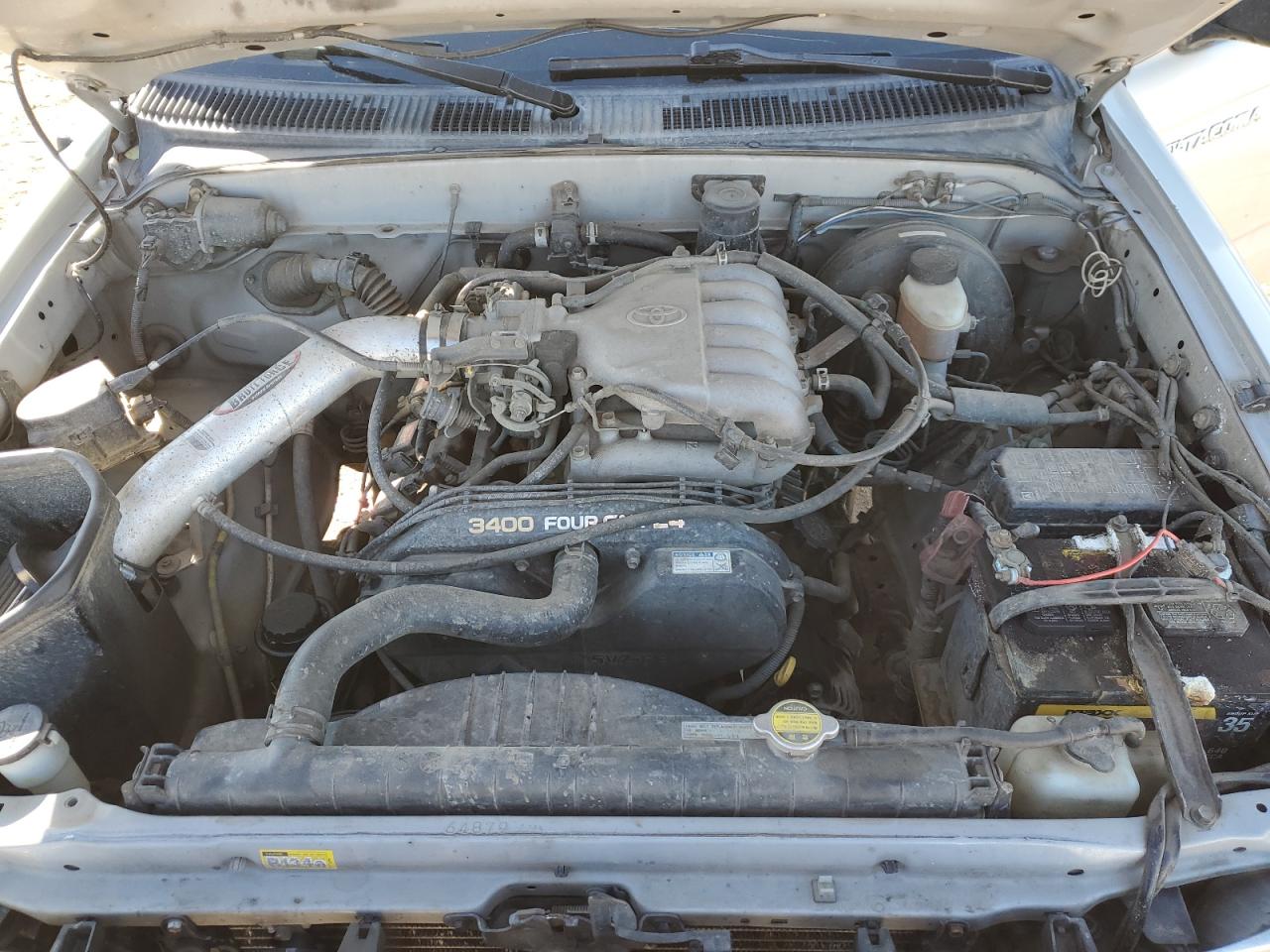 2002 Toyota Tacoma VIN 5TEWN72N02Z084823 Copart auction photo, top/roof / front end damage thumbnail 11