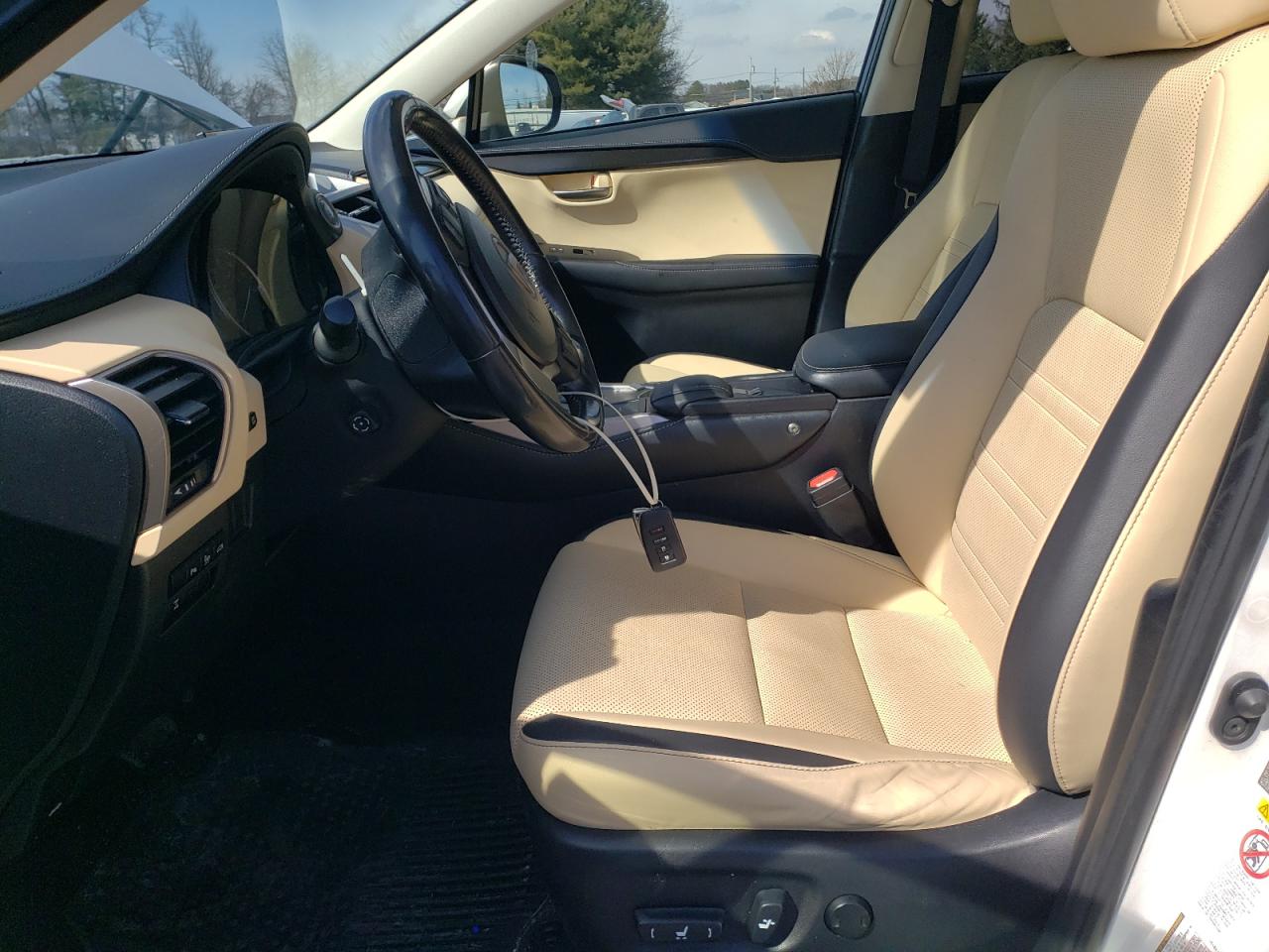 2015 Lexus NX VIN JTJBARBZ9F2041663 Copart auction photo, front end / undercarriage damage thumbnail 7