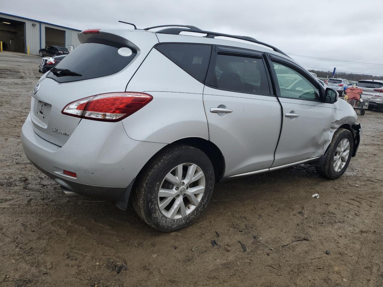2012 Nissan Murano VIN JN8AZ1MW7CW214472 Copart auction photo, front end / side damage thumbnail 3
