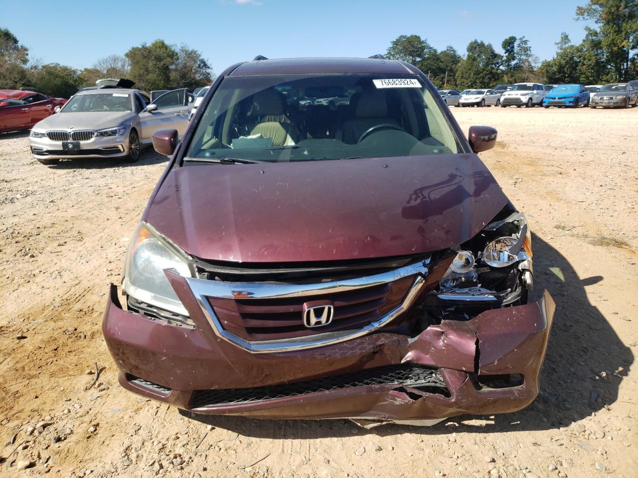 2010 Honda Odyssey VIN 5FNRL3H6XAB105673 Copart auction photo, front end / mechanical damage thumbnail 5