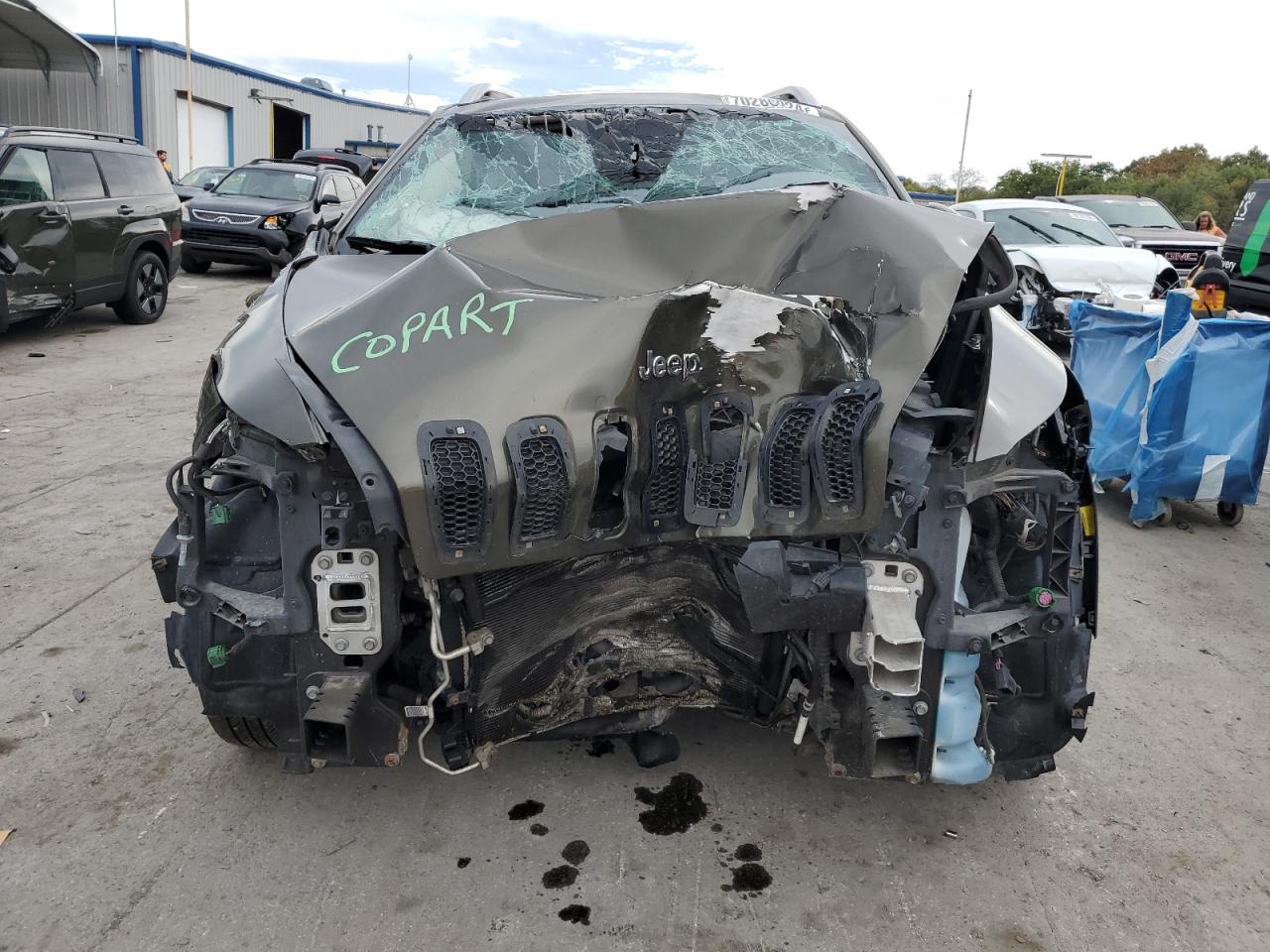 2016 Jeep Grand Cherokee VIN 1C4PJLCB5GW128154 Copart auction photo, front end damage thumbnail 5