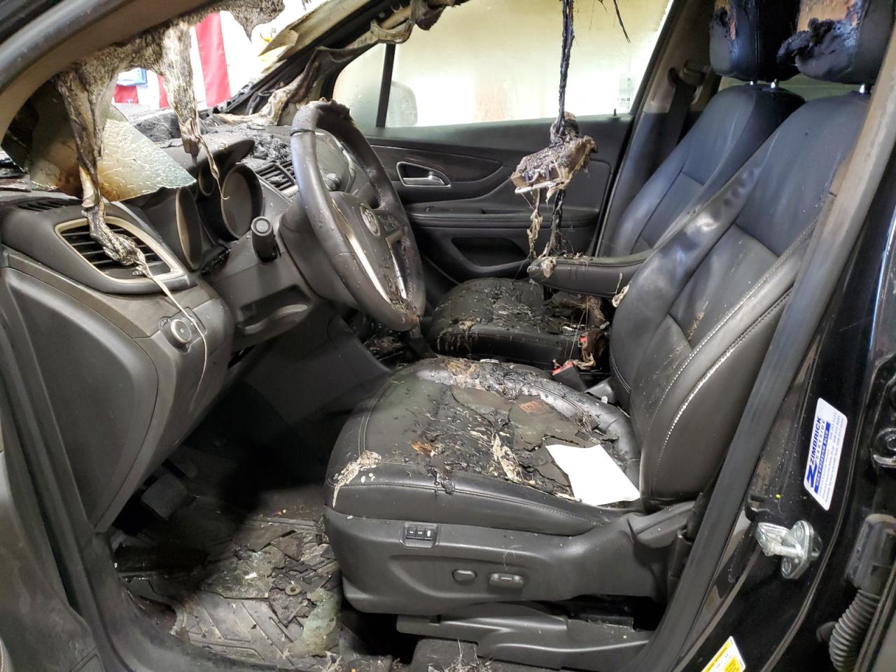 2016 Buick Encore VIN KL4CJHSB0GB553831 Copart auction photo, burn - engine damage thumbnail 7