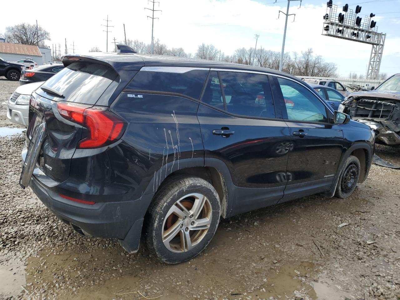 2018 GMC Terrain VIN 3GKALTEX6JL263069 Copart auction photo, front end / rear end damage thumbnail 3