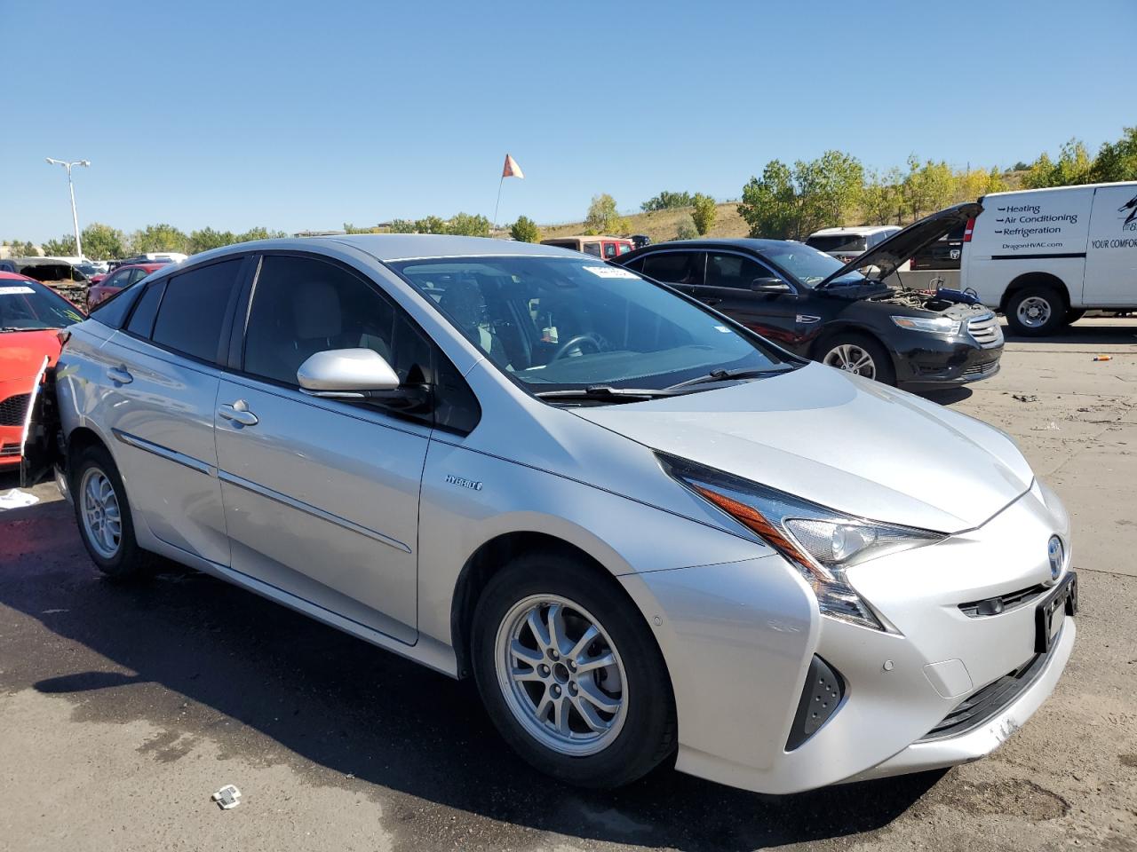 2017 Toyota Prius VIN JTDKARFU8H3045508 Copart auction photo, rear end / front end damage thumbnail 4