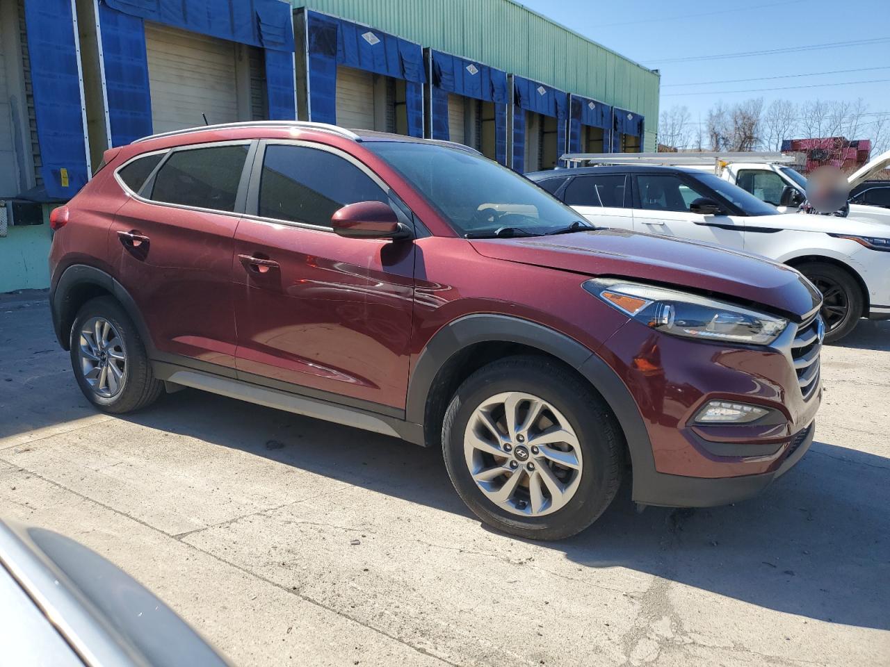 2017 Hyundai Tucson VIN KM8J33A48HU481064 Copart auction photo, mechanical damage thumbnail 4