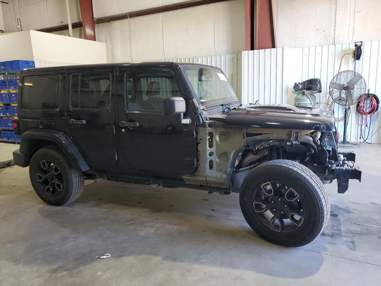 2018 Jeep Wrangler VIN 1C4BJWEG6JL848138 Copart auction photo, front end / minor dent/scratches damage thumbnail 4