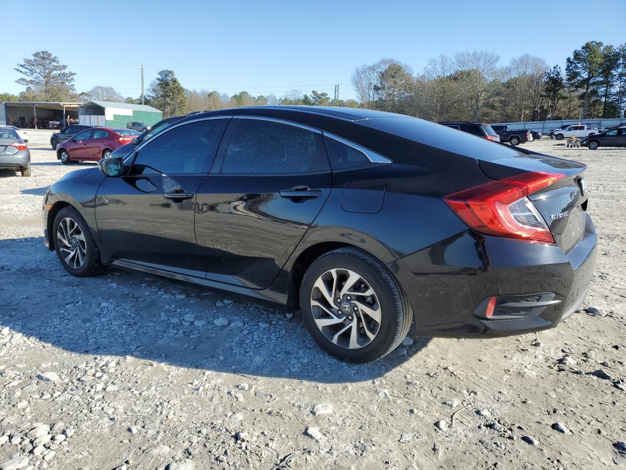 2016 Honda Civic VIN 2HGFC2F73GH551886 Copart auction photo, front end / side damage thumbnail 2