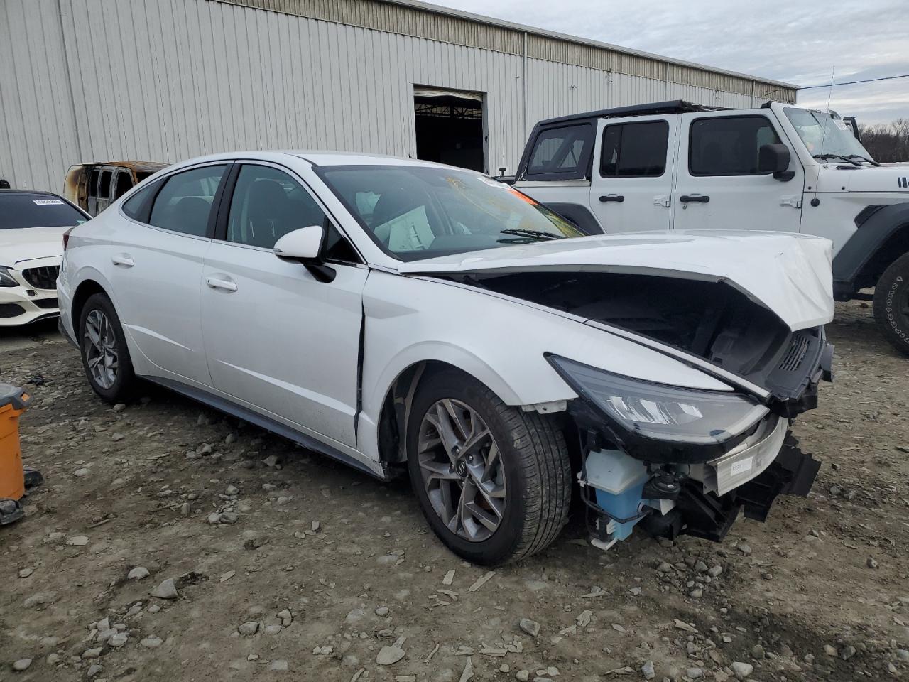 2021 Hyundai Sonata VIN 5NPEL4JA3MH094332 Copart auction photo, front end / rear end damage thumbnail 4