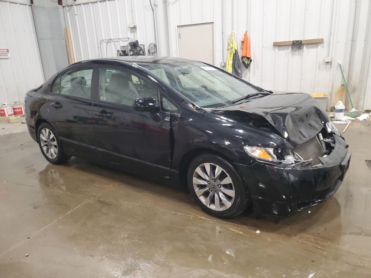 2009 Honda Civic VIN 19XFA16999E005074 Copart auction photo, front end damage thumbnail 4