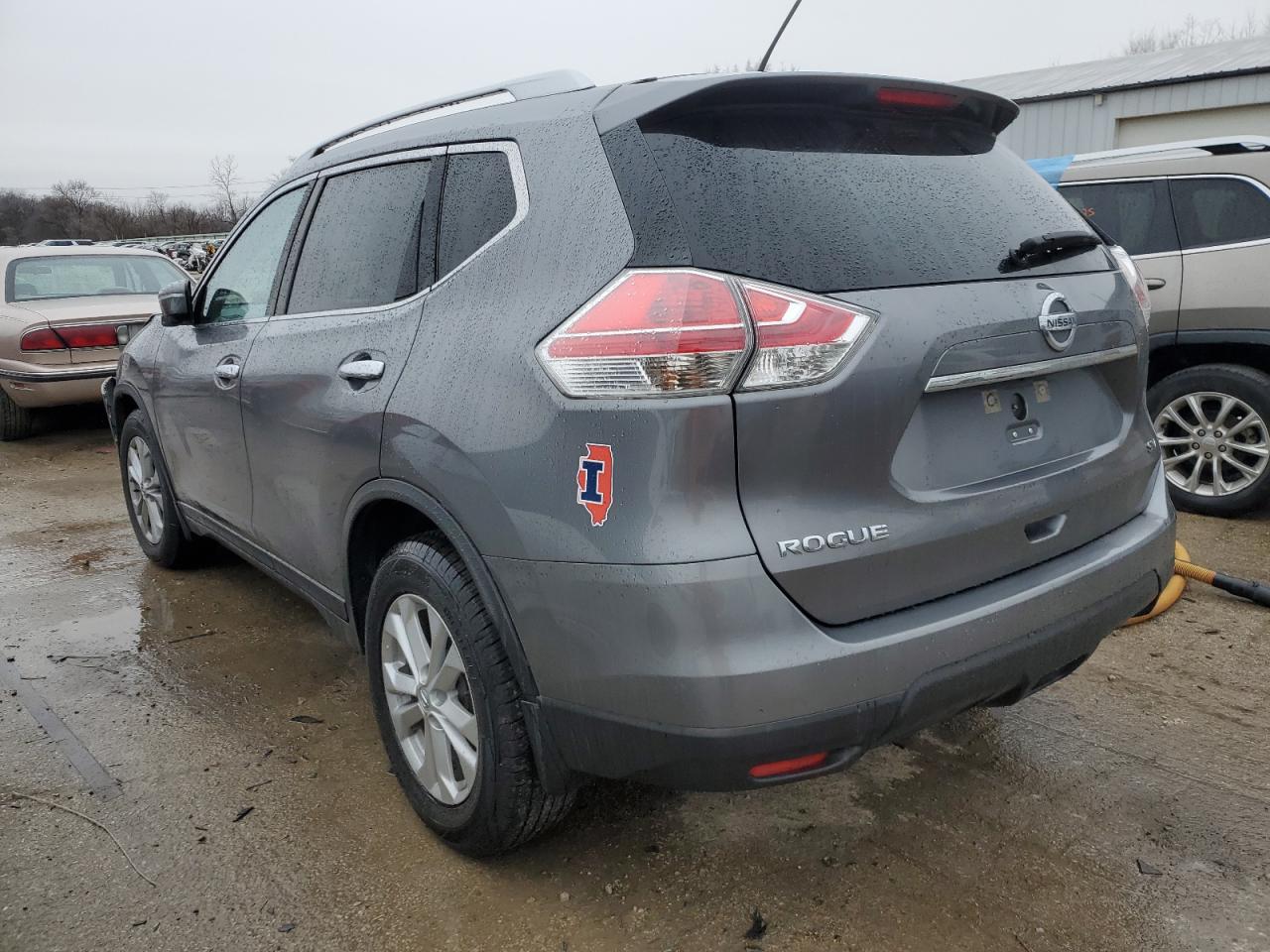 2015 Nissan Rogue VIN KNMAT2MT4FP577366 Copart auction photo, front end / undercarriage damage thumbnail 2