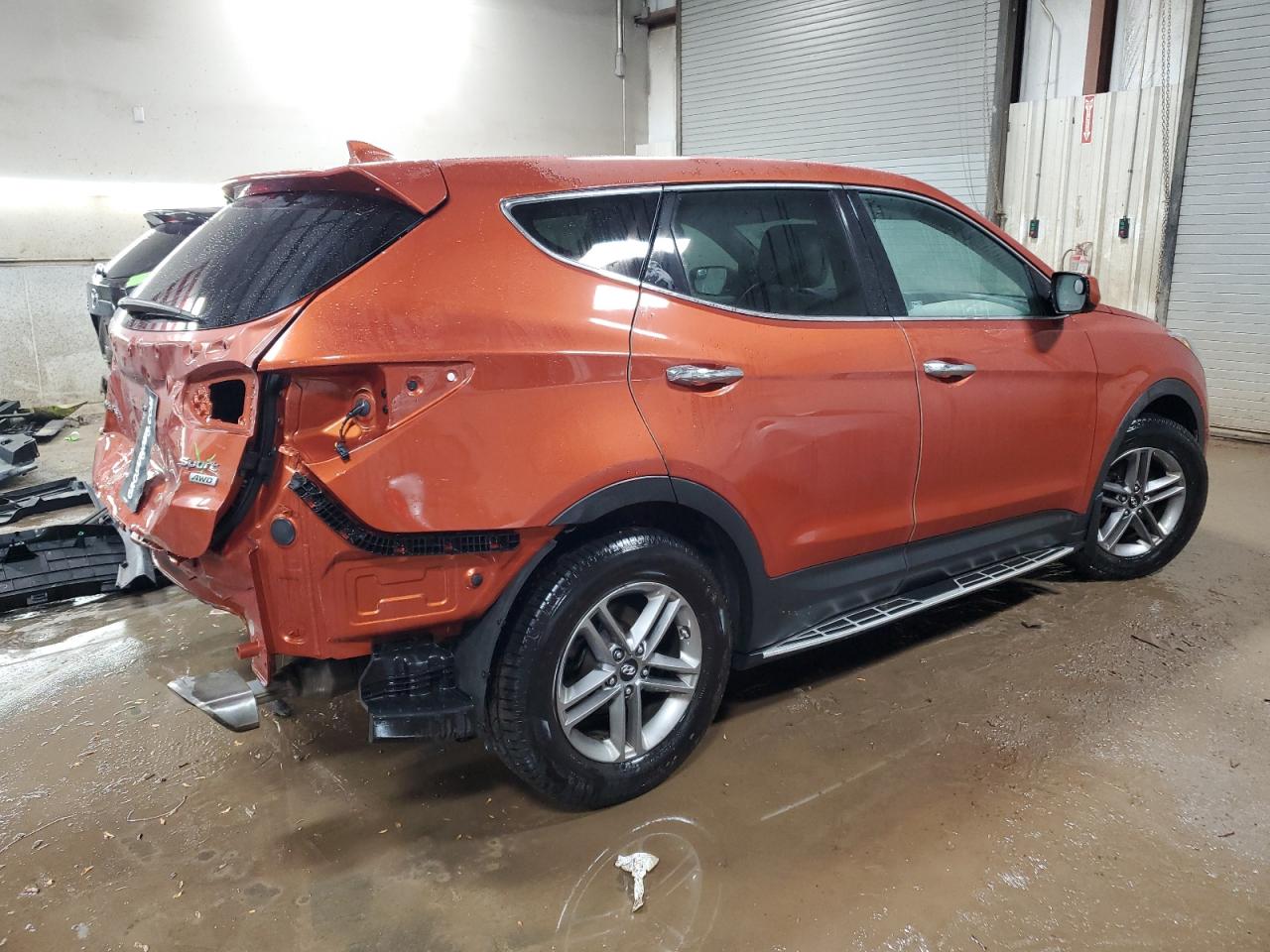 2017 Hyundai Santa Fe VIN 5XYZTDLB0HG405008 Copart auction photo, rear end damage thumbnail 3