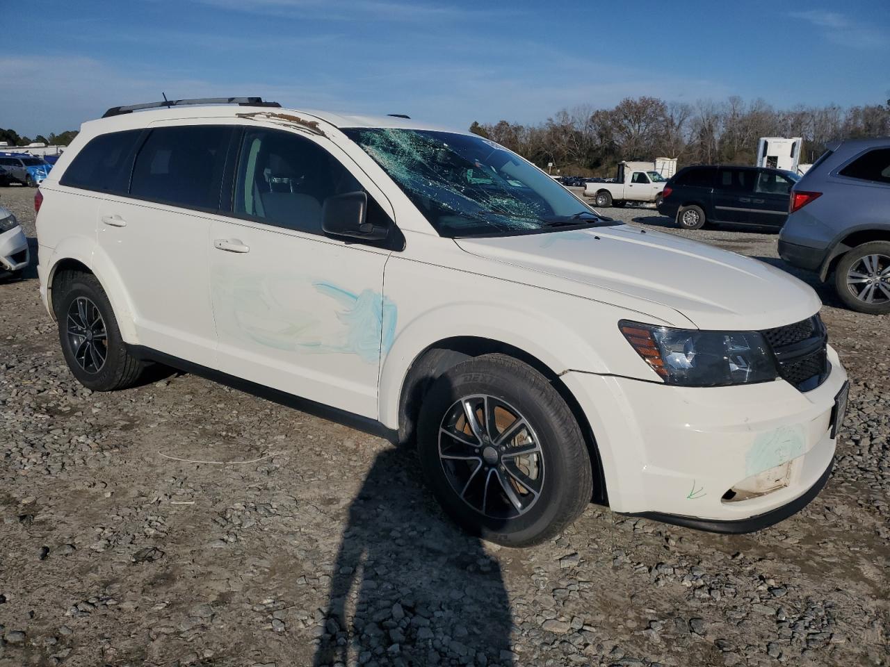 2017 Dodge Journey VIN 3C4PDCAB4HT707332 Copart auction photo, front end / top/roof damage thumbnail 4