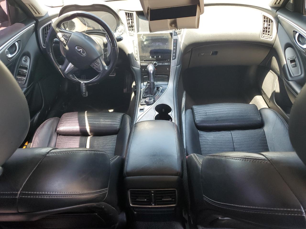 2015 Infiniti Q50 VIN JN1BV7AP3FM340911 Copart auction photo, front end / side damage thumbnail 8