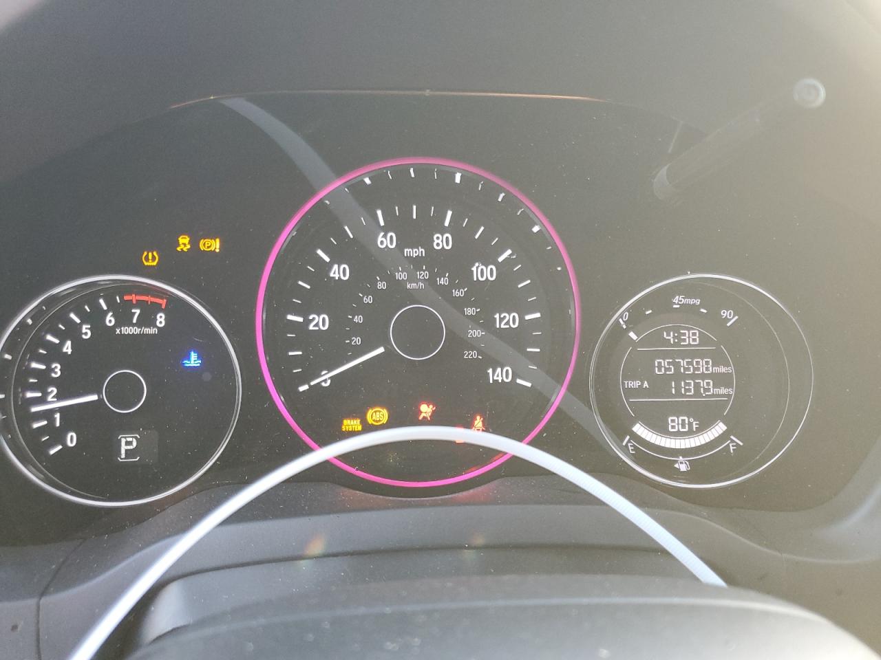 2019 Honda HR-V VIN 3CZRU5H13KG707141 Copart auction photo, side / front end damage thumbnail 9