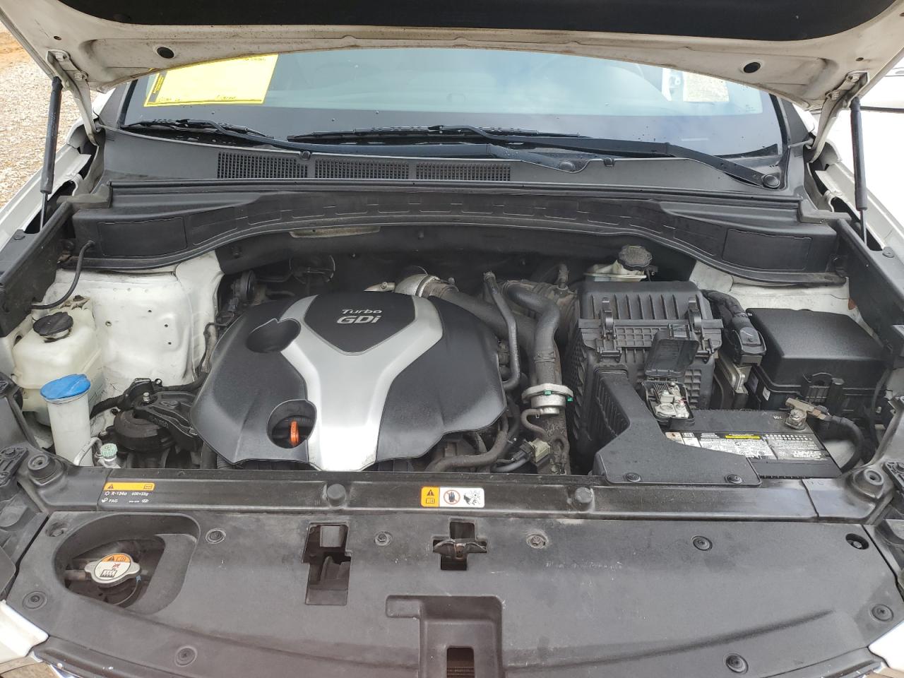 2013 Hyundai Santa Fe VIN 5XYZW3LA4DG093861 Copart auction photo, side / front end damage thumbnail 12