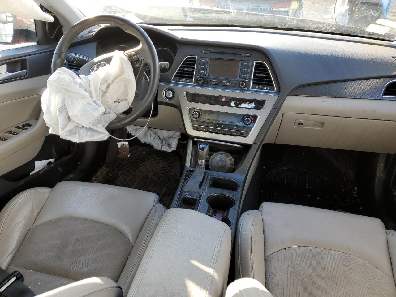 2015 Hyundai Sonata VIN 5NPE34AF2FH111488 Copart auction photo, front end / side damage thumbnail 8